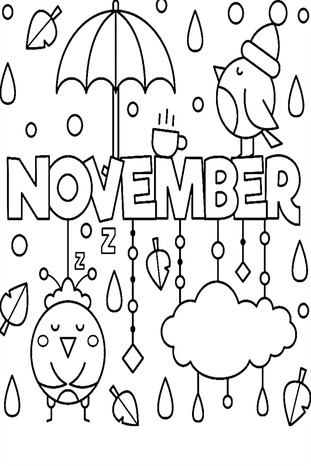 November Free Coloring Pages