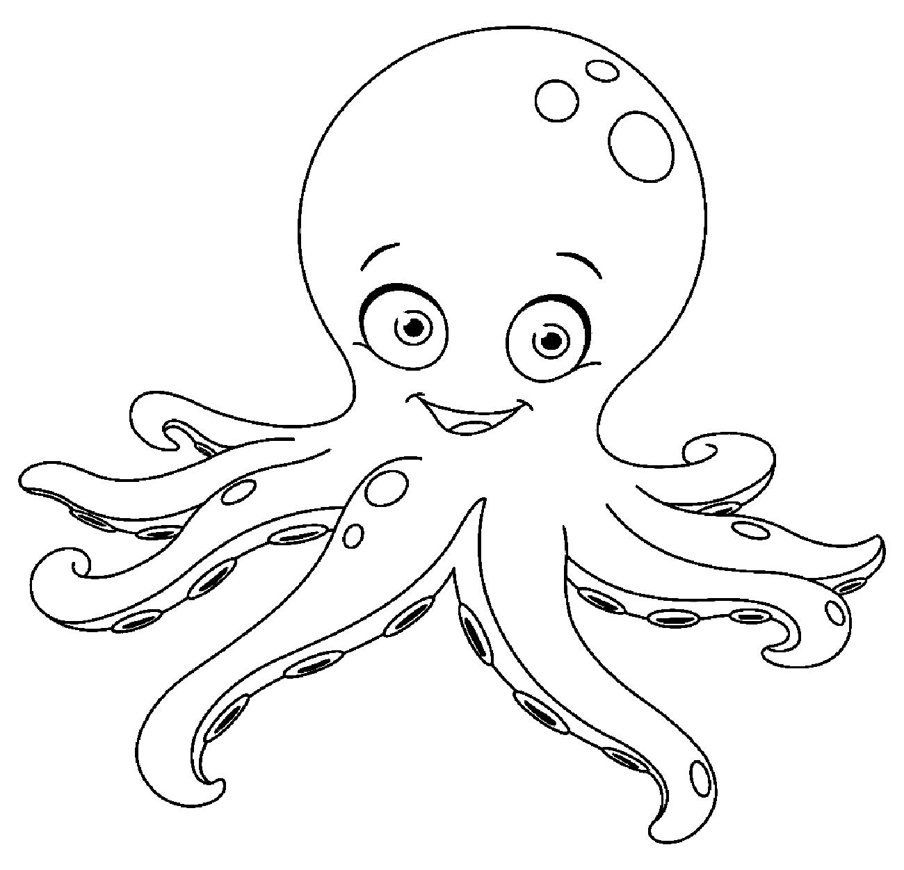Octopus Picture Coloring Page