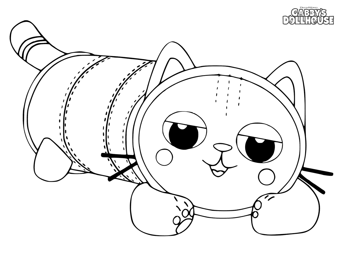 Подушка-Кошка из кукольного домика Габби