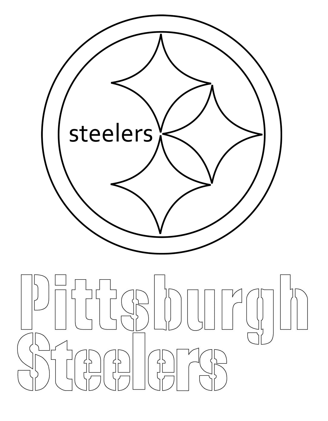 شعار بيتسبرغ ستيلرز من اتحاد كرة القدم الأميركي