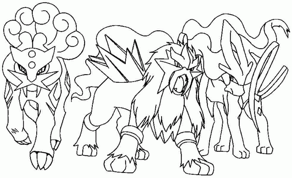 Pokemon Legendary Coloring Page