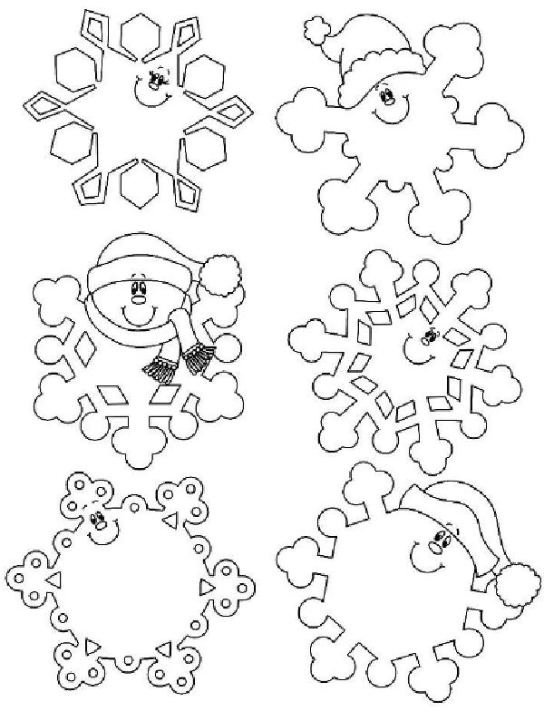 Pretty Snowflake Coloring Pages