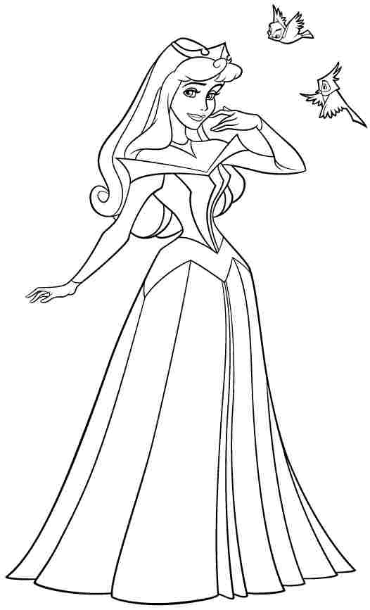 Princess Aurora Sleeping Beauty Coloring Pages