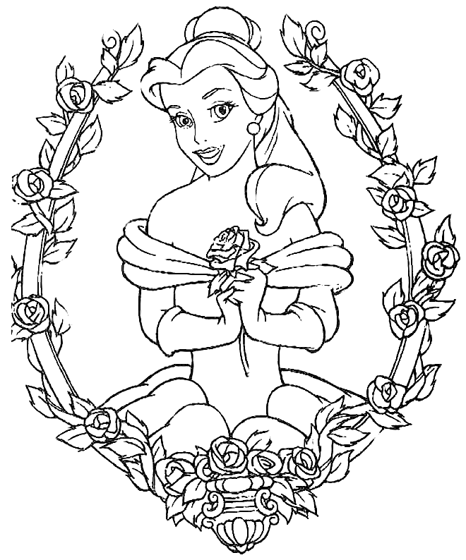 820 Coloring Pages Of Disney Princesses  Latest Free