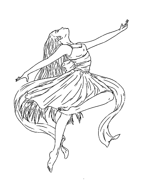 Printable Barbie Ballerina Free Coloring Pages