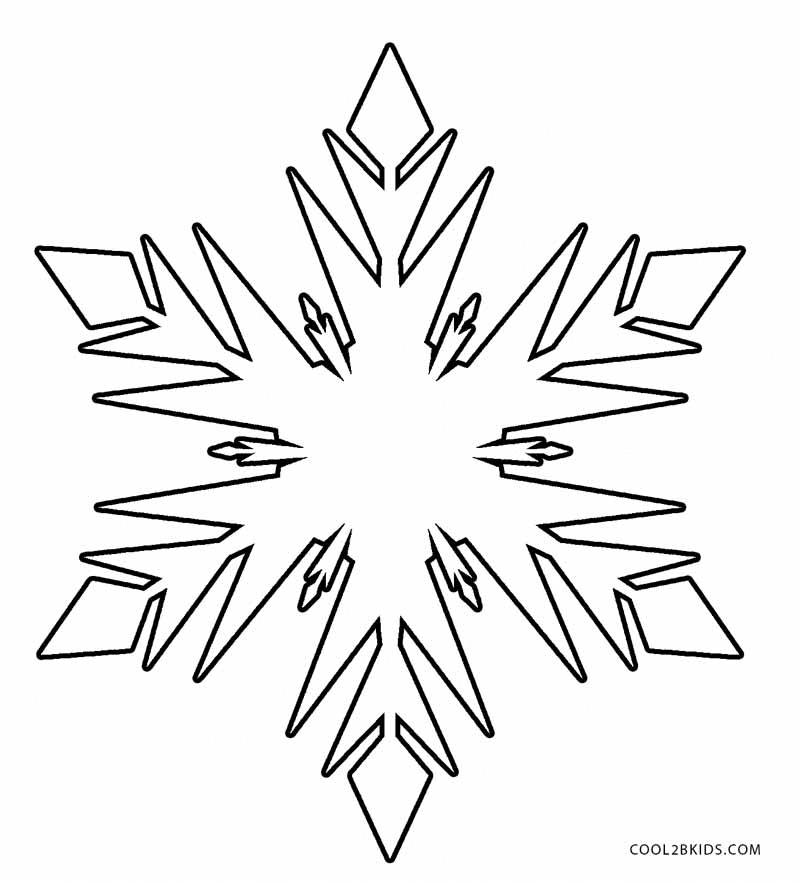 Flocon de neige en cristal imprimable de Snowflake