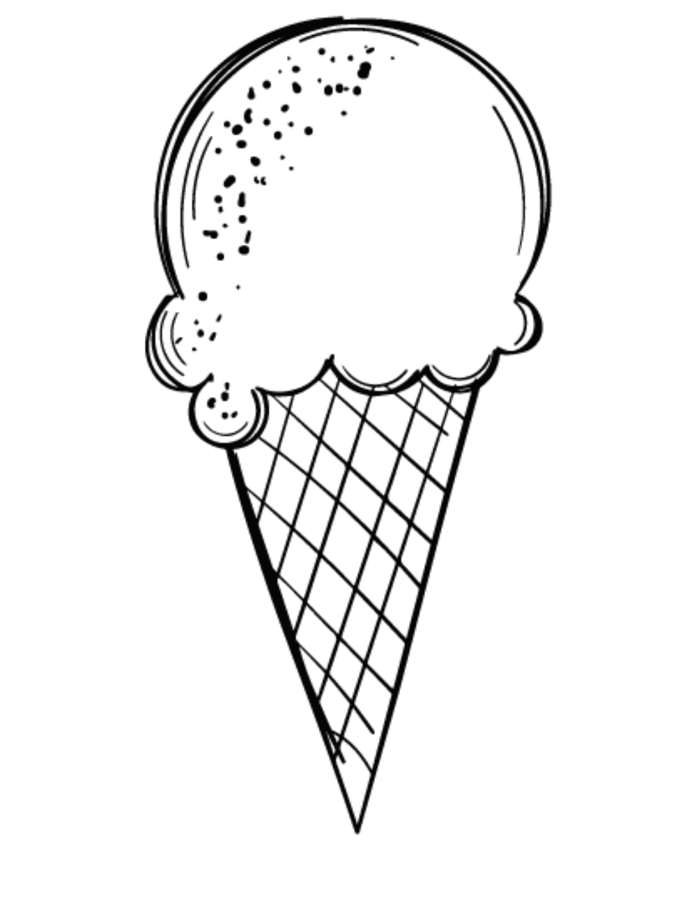 Мороженое без мороженого для печати
