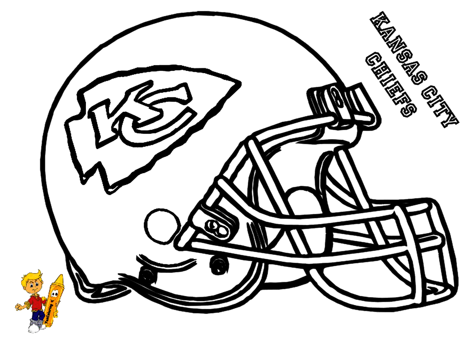 Распечатанный шлем «Канзас-Сити Чифс» от команды «Канзас-Сити Чифс»