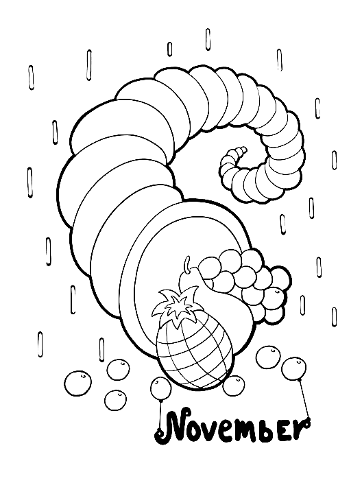 Printable November Coloring Pages