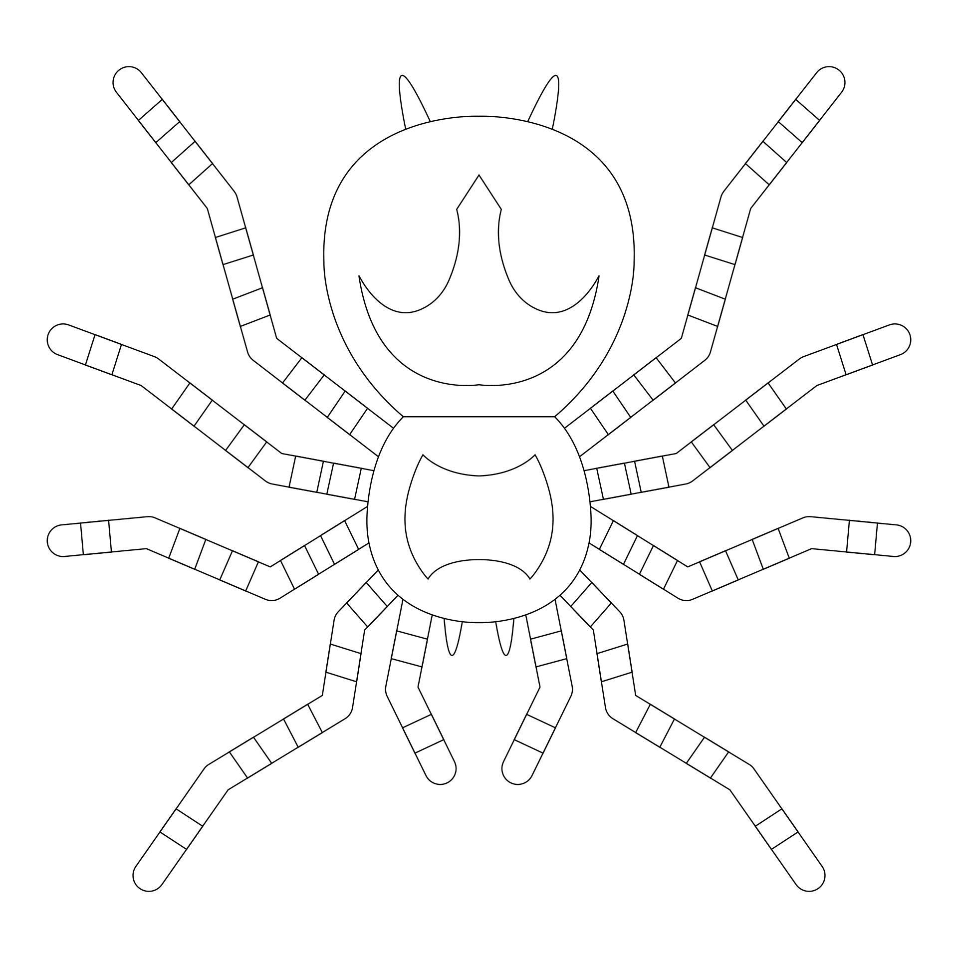 Printable Scary Spider Coloring Pages Spider Coloring Pages 