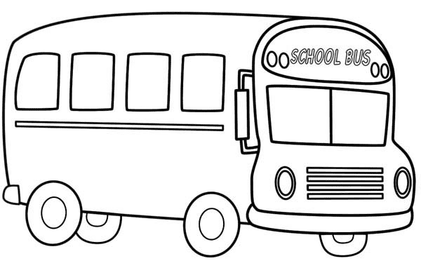 Druckbarer Schulbus kostenlos von School Bus
