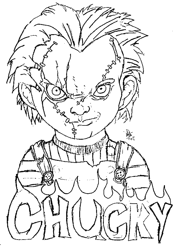 36 Free Printable Chucky Coloring Pages