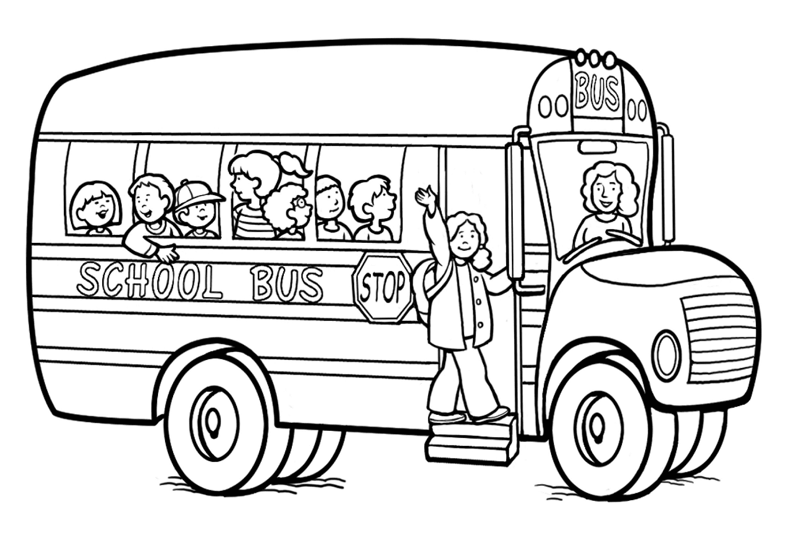 Immagine dello scuolabus dallo scuolabus