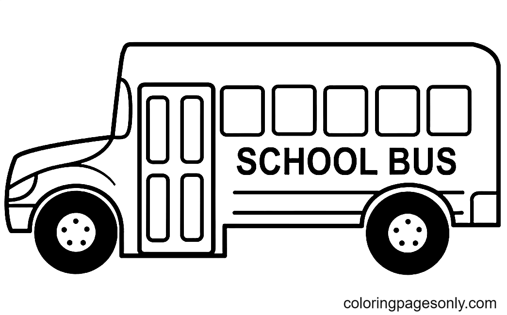Autobús escolar desde autobús escolar
