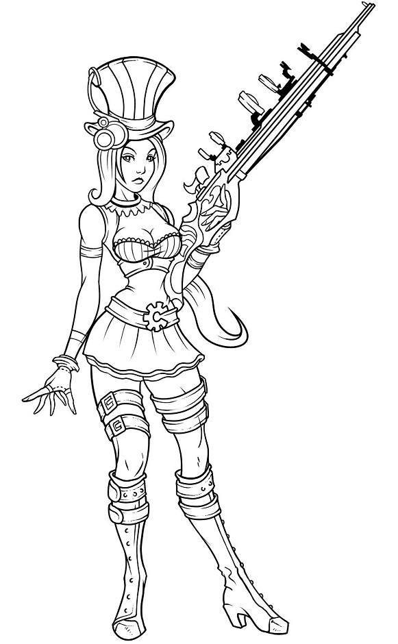 Sheriff Caitlyn Coloring Page