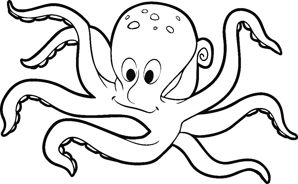Einfacher lächelnder Oktopus von Octopus
