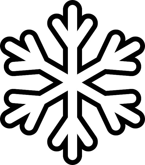 Einfache Schneeflockenform von Snowflake
