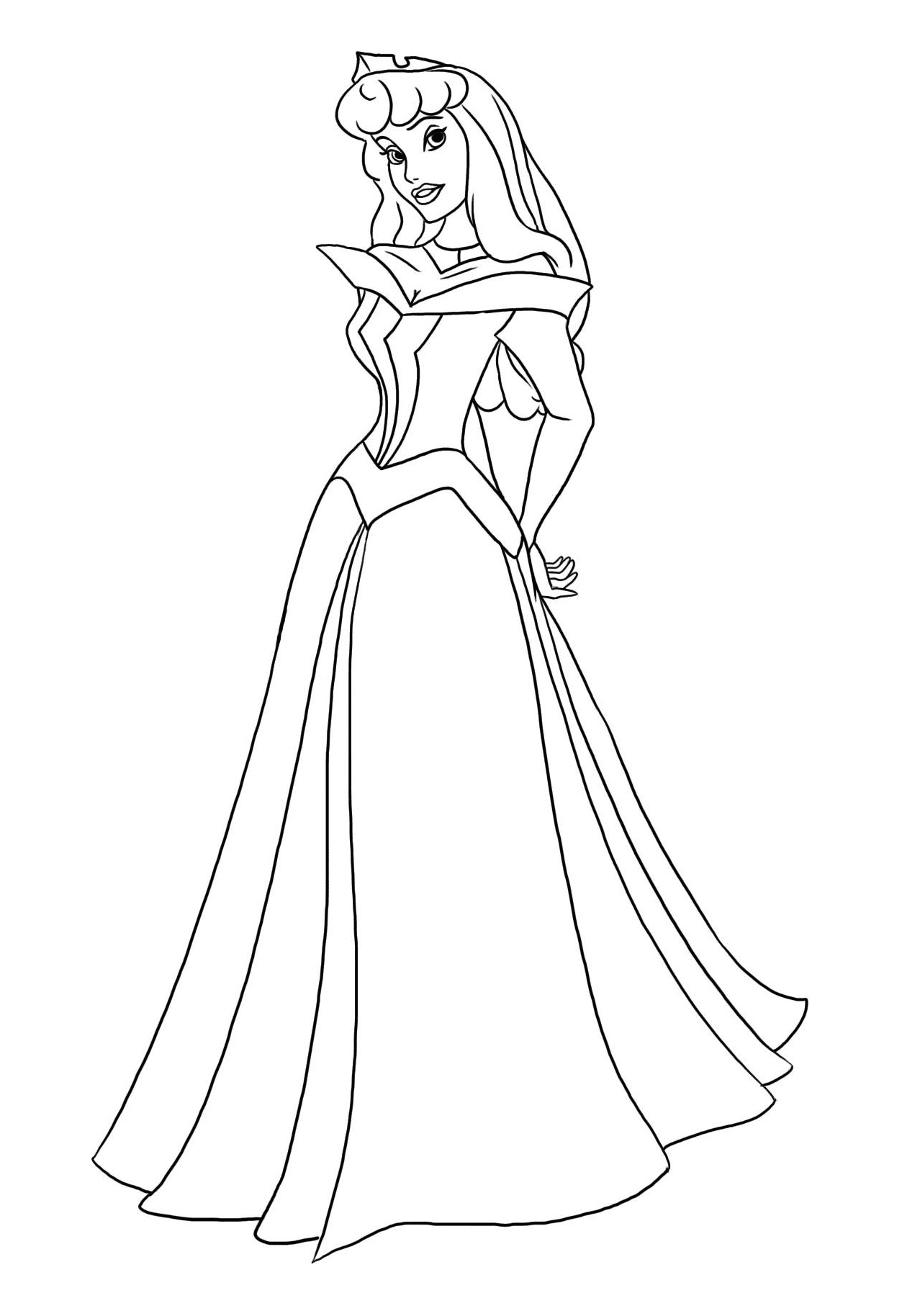Sleeping Beauty to Print Coloring Page