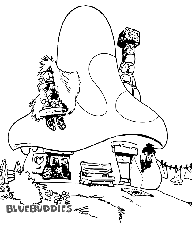 La casa de los pitufos de Los Pitufos