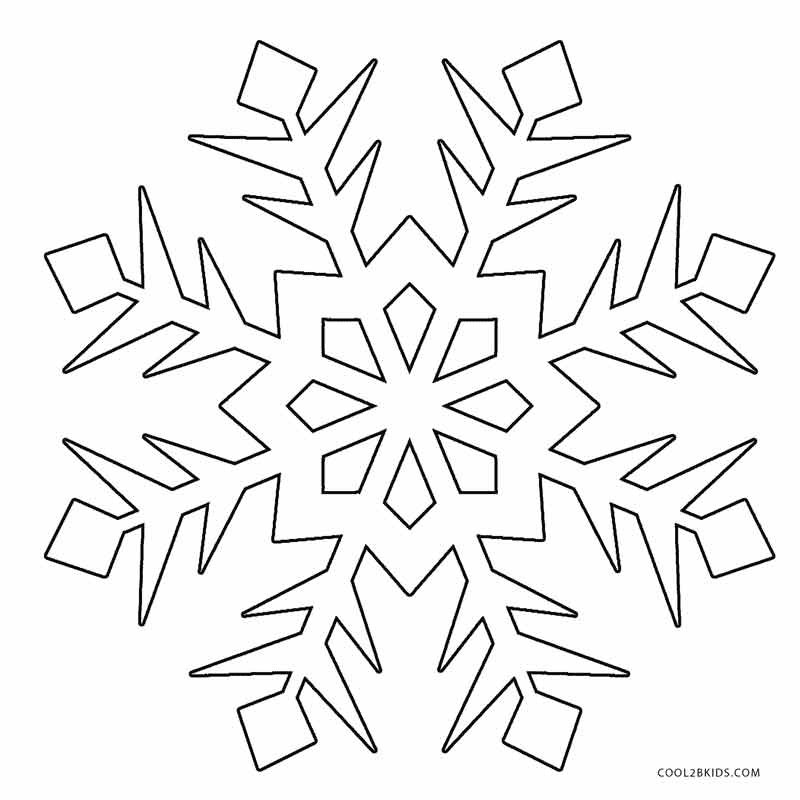 Snowflake Image Coloring Pages