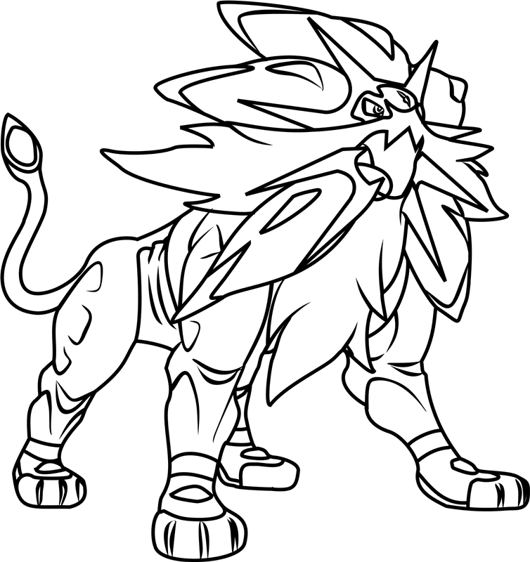 Solgaleo Coloring Pages