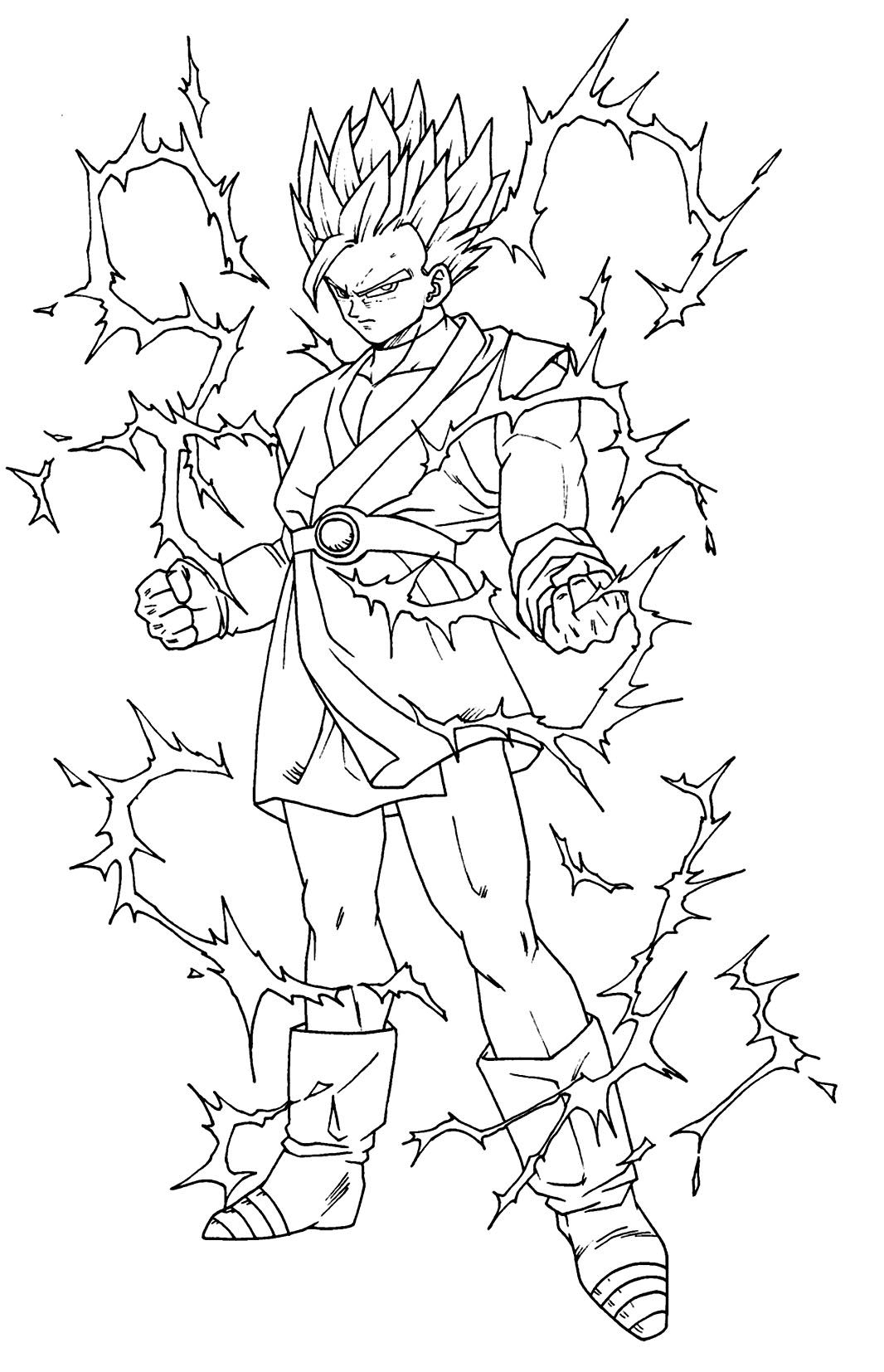 Songohan Coloring Page