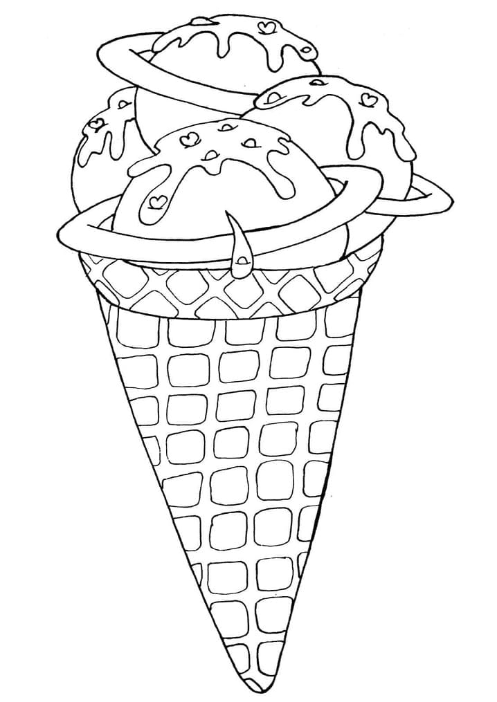 Helado espacial de Ice Cream