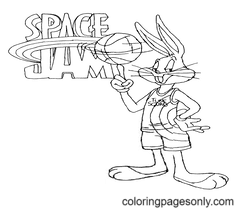 Páginas para colorir Space Jam