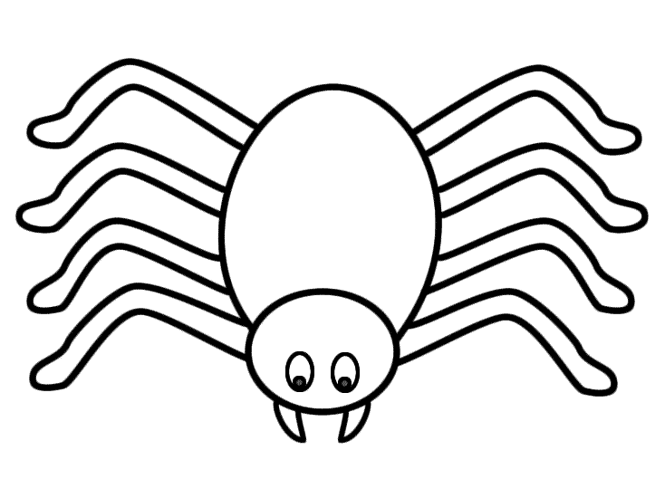 Spider Printable Free Coloring Page
