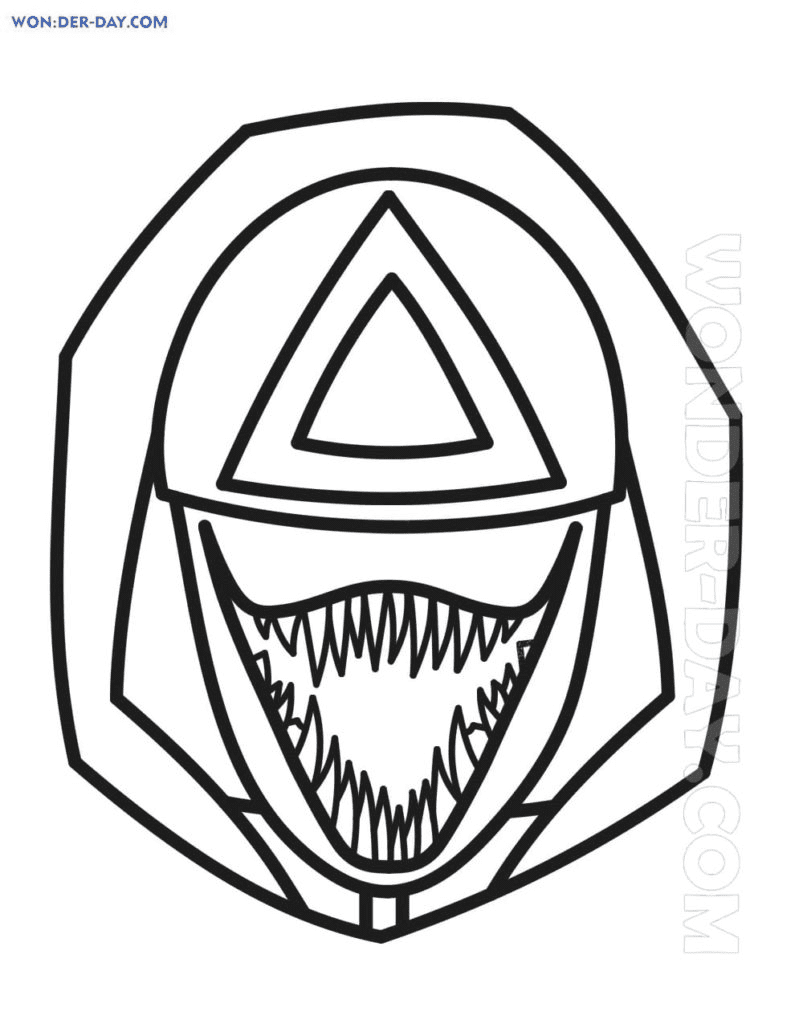 Squid Game Venom Coloring Pages   Squid Game Coloring Pages ...