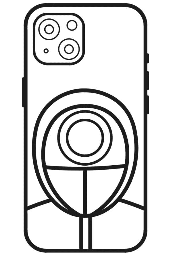 Чехол для iPhone с изображением кальмара Раскраски