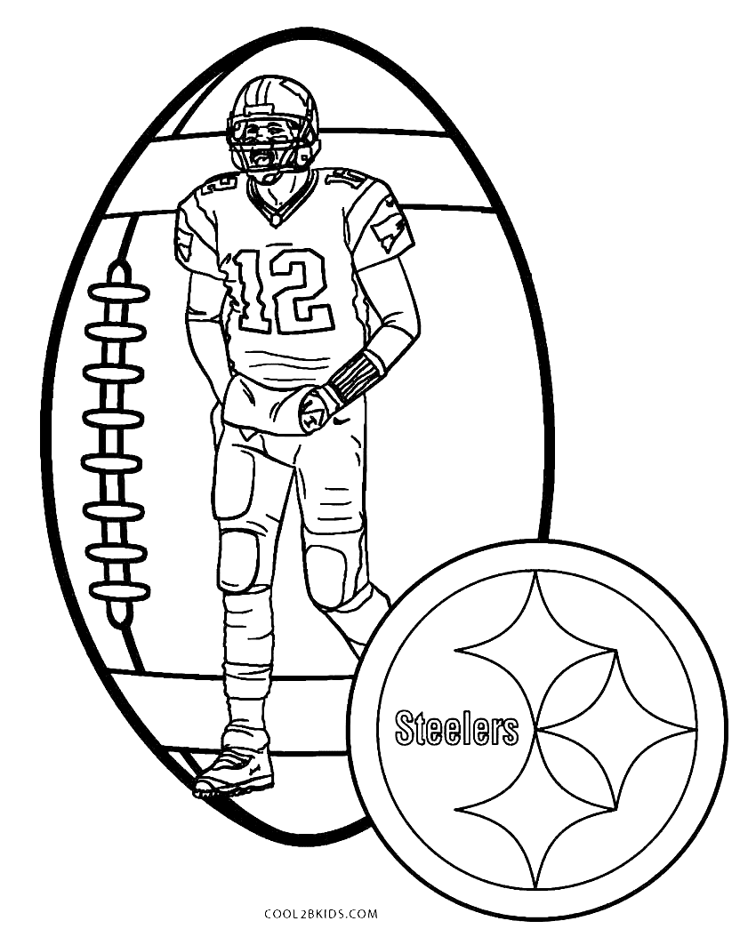 Steelers Football Coloring Page
