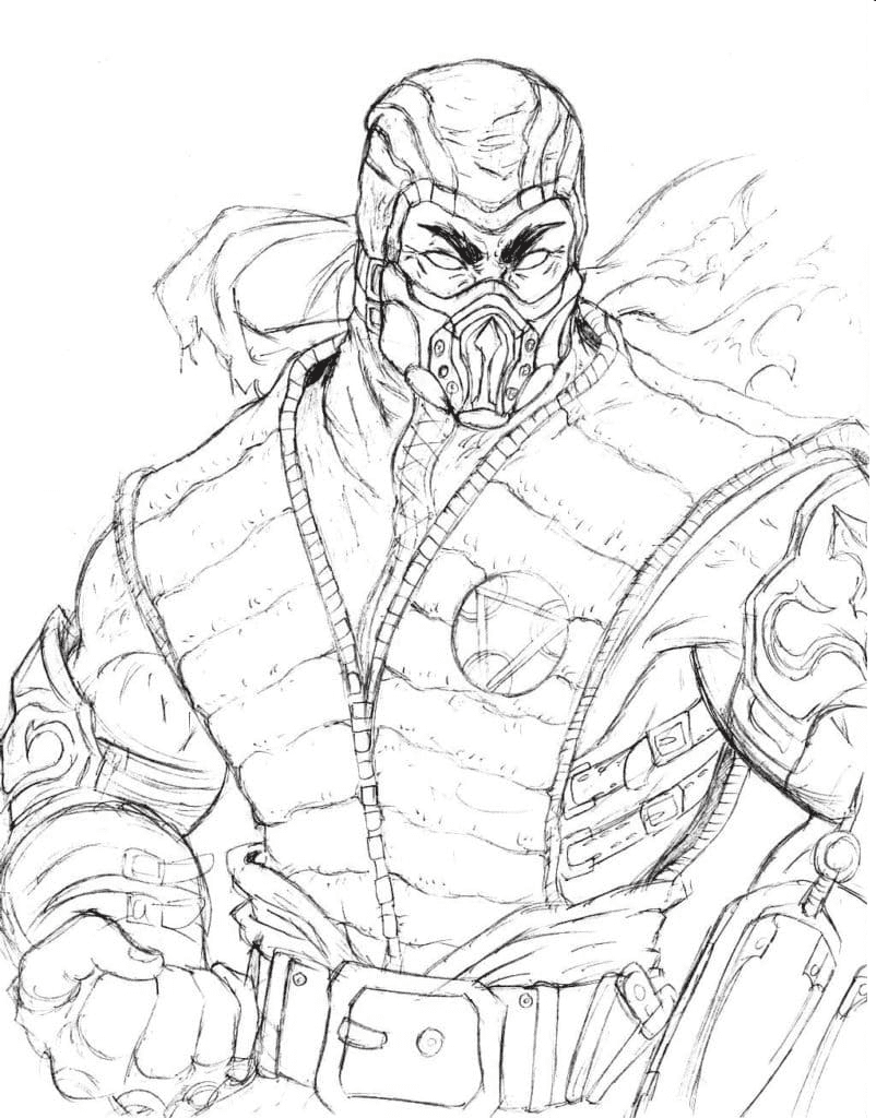Sub-Zero MK 5 Coloring Pages