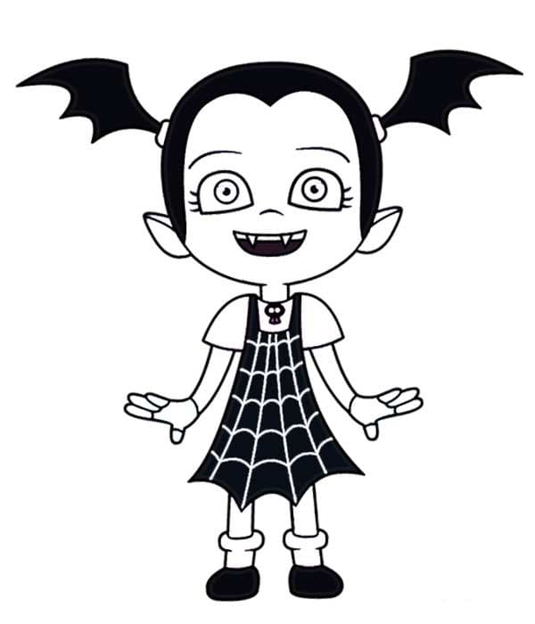 Such A Funny Vampirina Girl Coloring Page