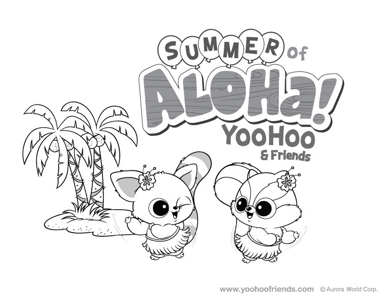 Zomer van Aloha Yoohoo en Vrienden van Yoohoo en Vrienden