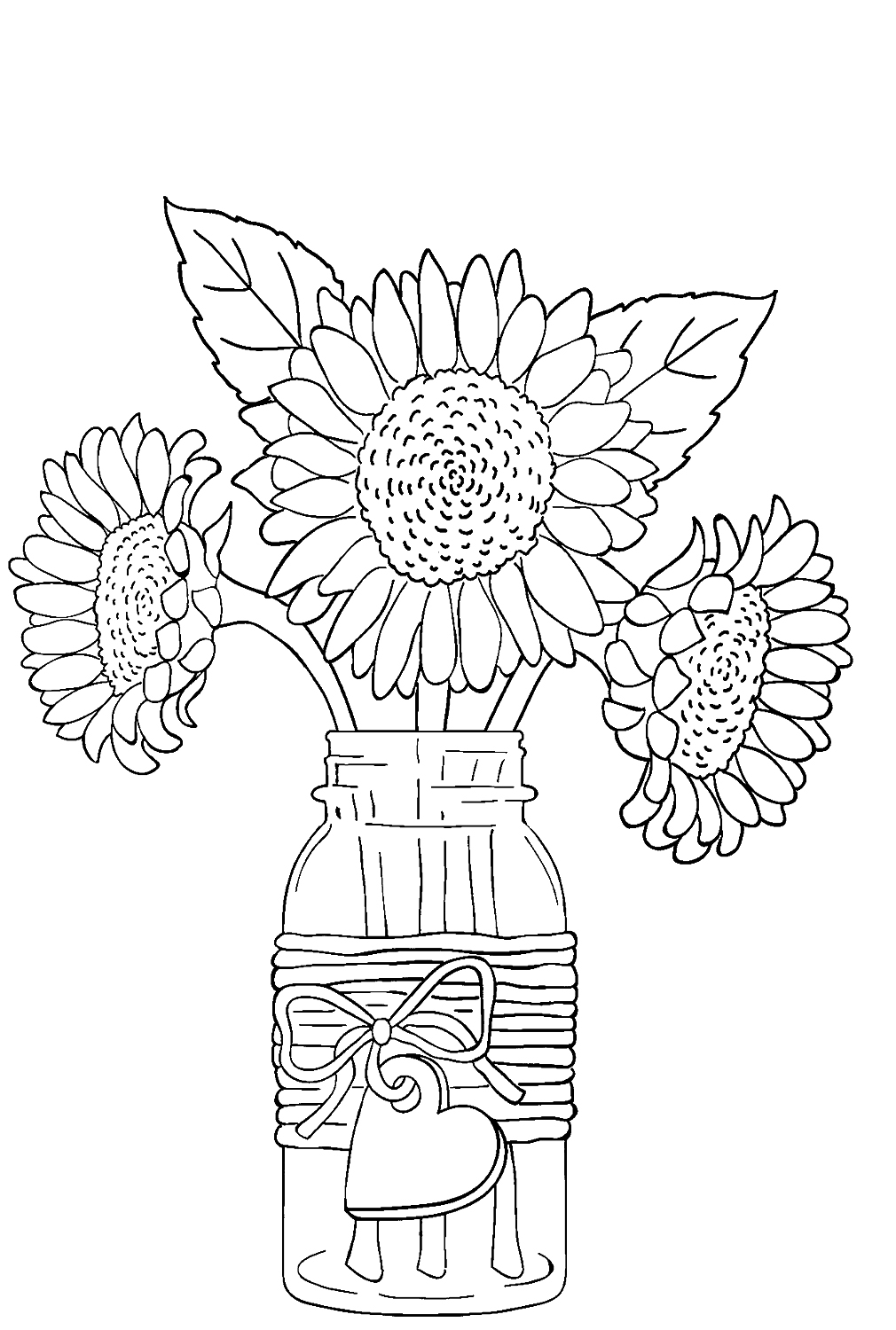 Sonnenblumen in Vase von Sunflower