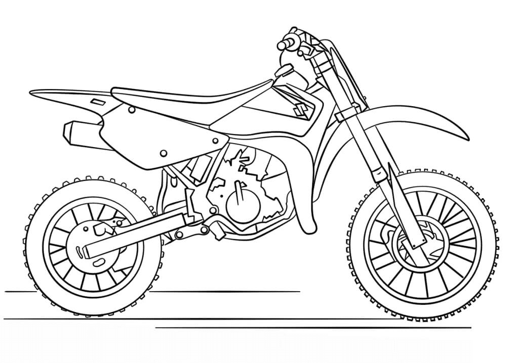 Suzuki crossmotor van Dirt Bike