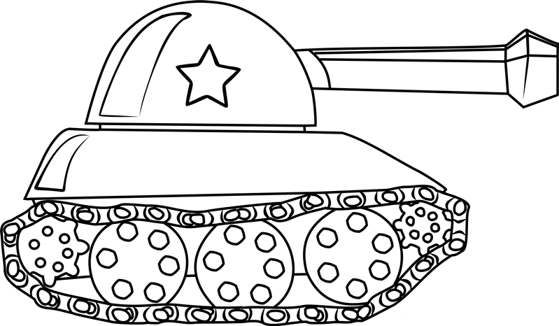 Printable Tank For Kids Coloring Pages