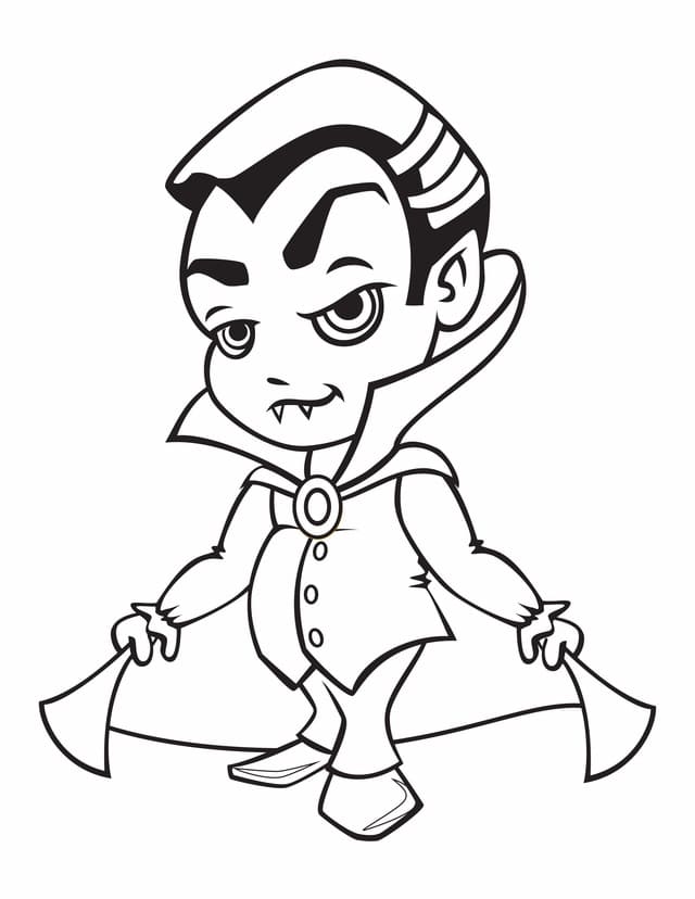 Important Friend Of Amazing Vampirina Coloring Page
