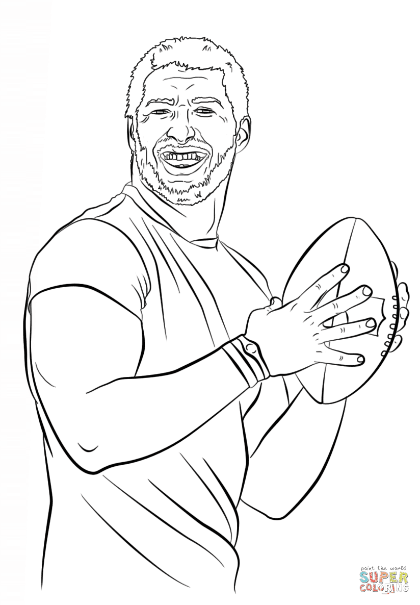 Tim Tebow Coloring Page