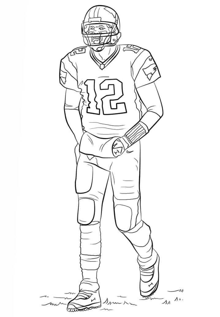 Tom Brady Coloring Pages