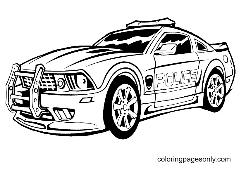 Transformers Barricade Coloring Pages