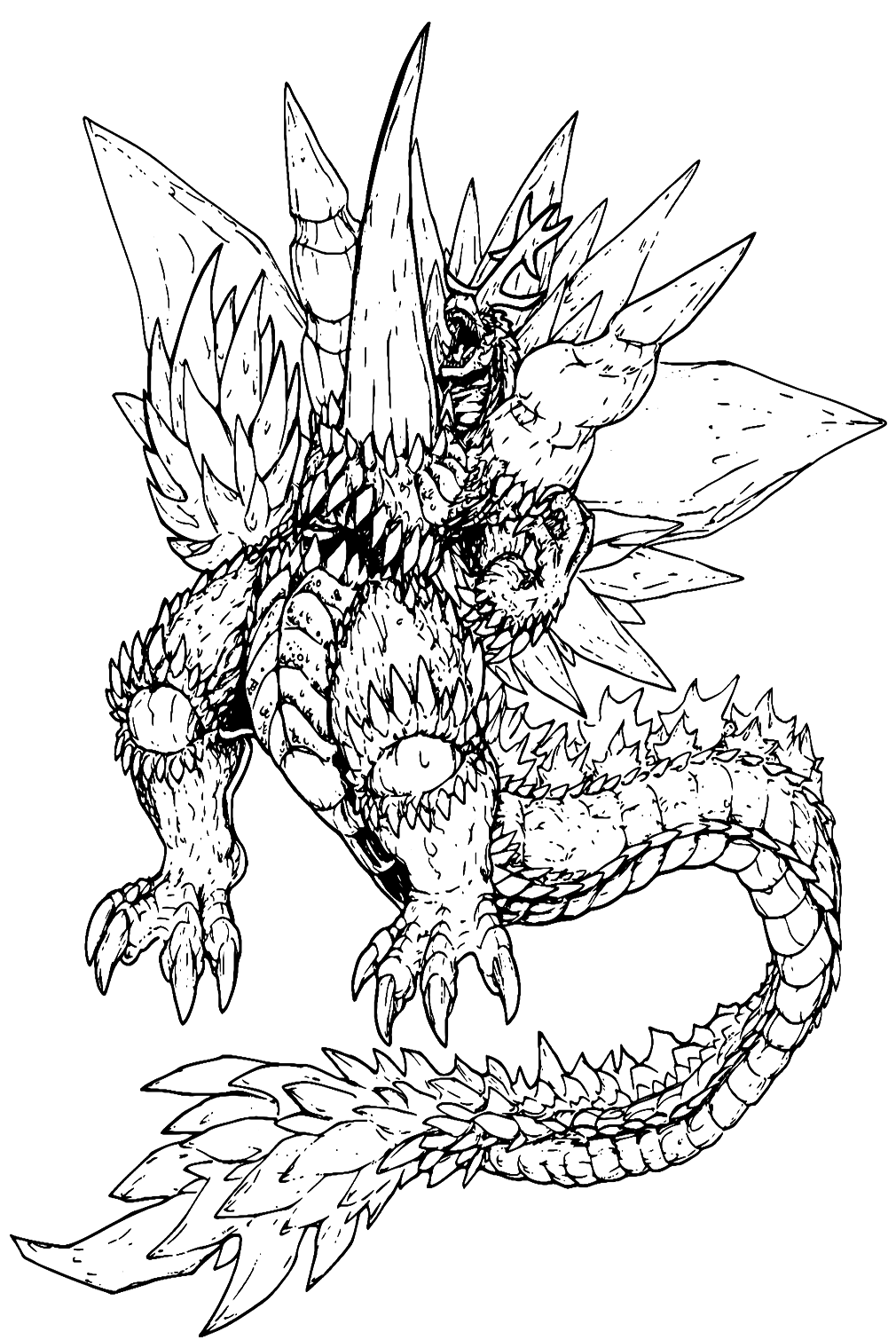 Ultimate Space Godzilla Coloring Pages