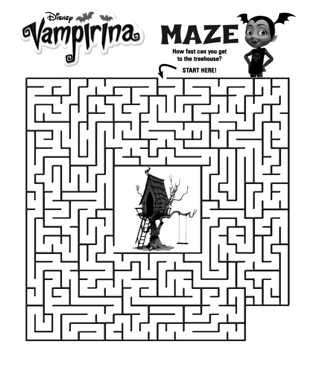 Printable Vampirina Maze Coloring Page
