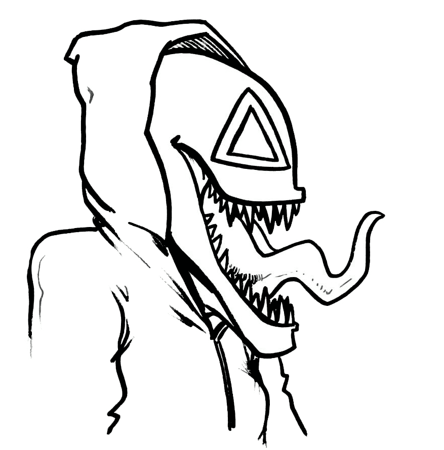 Venom Squid Gioco Pagina da colorare