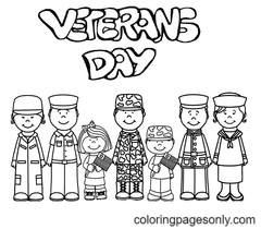 Disegni da colorare del giorno dei veterani