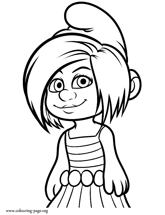 Vexy Smurf Coloring Pages