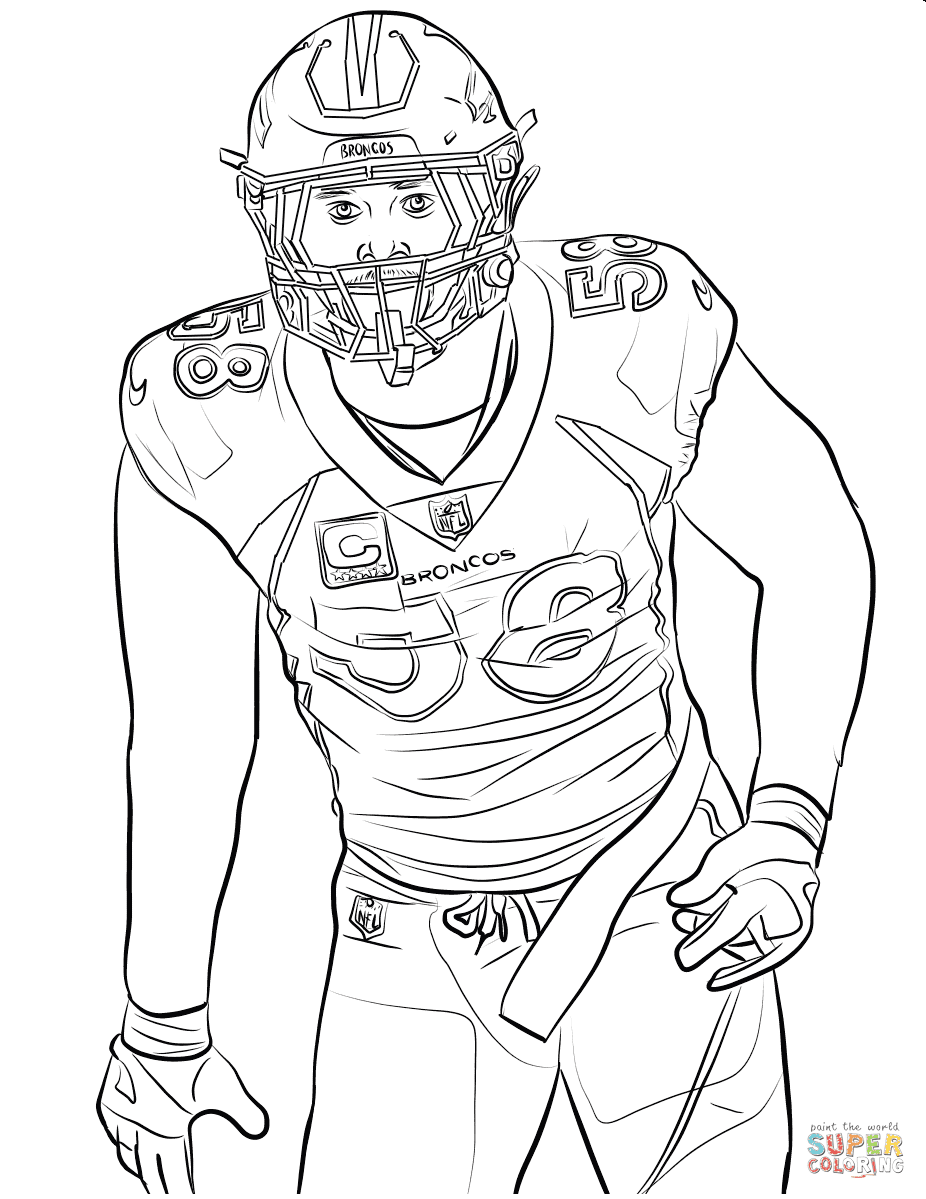Von Miller Coloring Pages