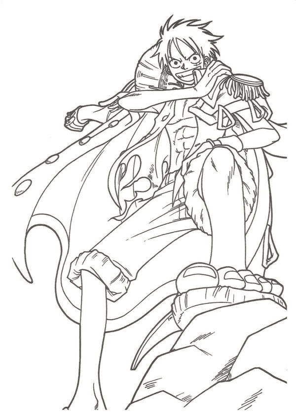 Warlike Luffy Coloring Pages One Piece Coloring Pages Coloring Pages For Kids And Adults