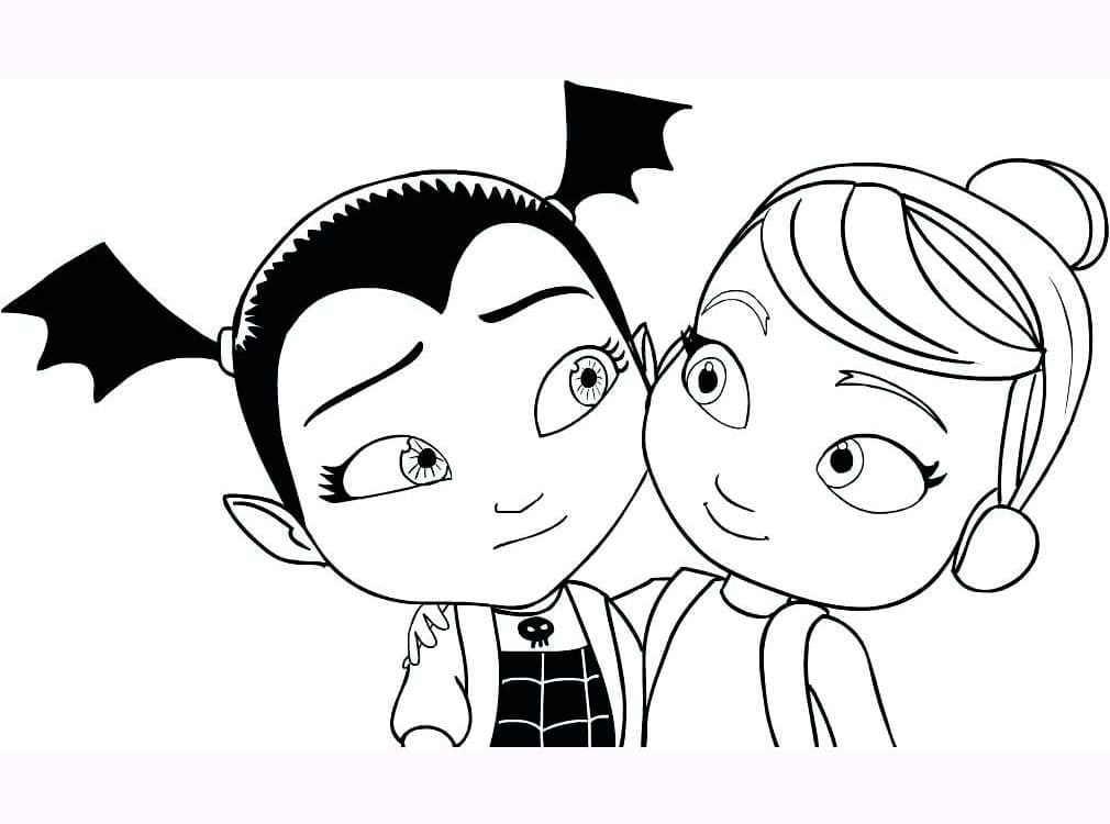 Vampirina mit Freund umarmt. von Vampirina